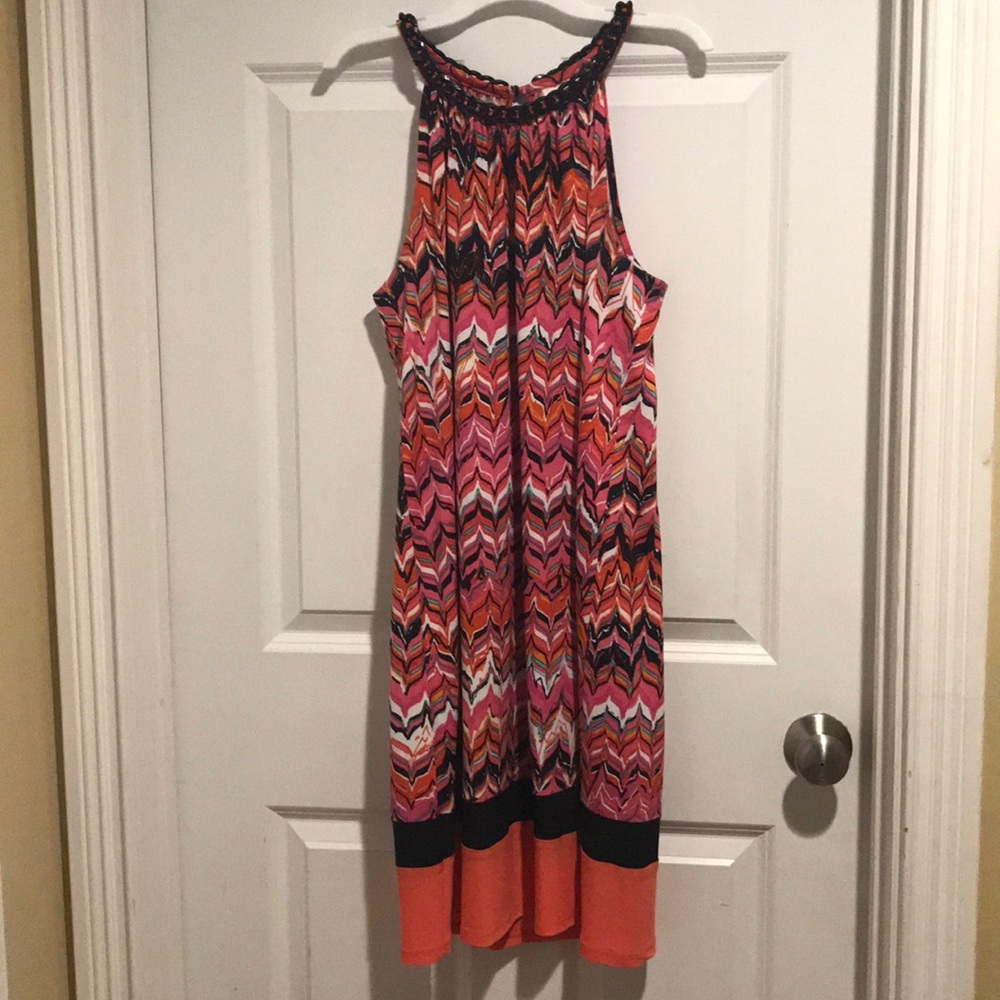 Women's summer sleeveless halter style dress